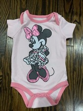 Disney Baby 3-6M Baby Girl Minnie Mouse Pink Creeper 1pc Body Suit