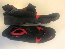  Nike Air Rift silver Tabi ,margiela ,rouge Toe Ninja Baskets ,taille 13 US