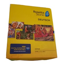 Rosetta Stone Deutsch Version 5 German Level 1-5 PC & MAC - Excellent Condition!