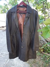 Veste 3/4 cuir   taille 44 frank lauren's  leather jacket old 