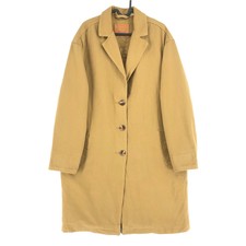Levi`s Marron Clair Jeans Long Rembourré Veste Trench Taille M