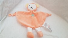 doudou plat singe orange brodé palmier TOM ET KIDDY - état NEUF -