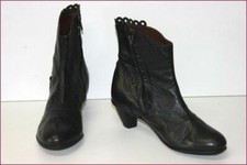 ARCUS Bottines Cuir Dentelé Noir Doublées Cuir T 38.5 BE
