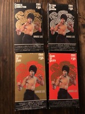 Vintage Bruce Lee VHS 4 Piece Collection Video Set 