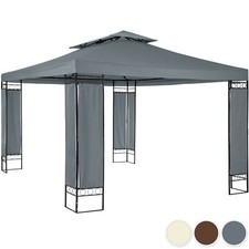 Tonnelle de jardin autoportée pergola tente barnum 3,9 x 2,9 m cadre en métal