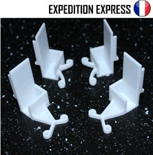 KIT GUIDES RAILS PLACARDS LONGS+COURTS FORM/OPTIMUM PORTE COULISSANTE BLANC A+B 