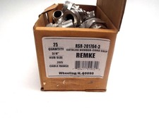 Box of 25 Remke RSR-201764-3 3/4 NPT 3 Hole Aluminum Cord Grips .265  
