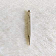 1940s Laiton Vintage Métal Conçu Stylo Écriture Outil Japon Rare Décoratif Vieux