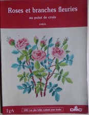 § roses et branches fleuries au point de croix - Zarza - LTA 1989