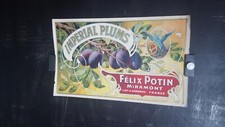 AFFICHE DECO SYMPA  PRUNES D'AGEN  FELIX POTIN    VER 1925    38X23CM