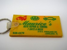 Vintage Porte-Clé : Maurice's Auto Réparation & Remorquage Lakeland Floride