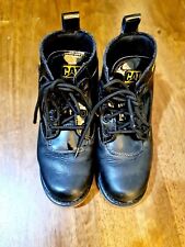 Cat Caterpillar Hommes Cuir Noir Bottes UK 6