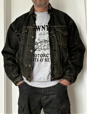 Blouson jean noir Trucker Levis Strauss doublure chaude taille L