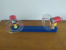 Applique plafonnier spot lampe 1980 dlg design Memphis Sottsass Sowden Vintage