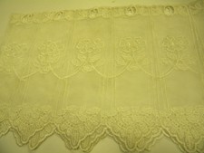 1 coupon 27cmX160cm tissu voilage rideau cuisine chambre beige neuf c30/14