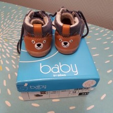 CHAUSSURES CUIR FOUREES T 18 GARCON #CKDB