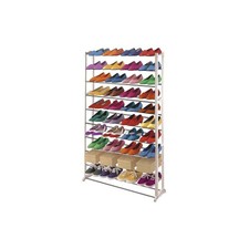 Meuble chaussures 40 paires étagère pour gagner place solution rangement       