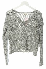 BILLABONG Pull en crochet gris clair Motif de tissage style décontracté Dames