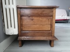 Coffre bois massif rustique années 1980