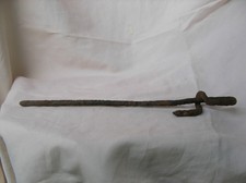 WW1 FRANCE PIQUET DE TENTE TOILE DE CAMOUFLAGE EN FER 29.7 CM DE TERRAIN