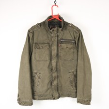 Vintage Levi's Doublé Sherpa Veste M Manteau Militaire Travail Épais