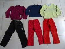 lot été fille 5 ans: MARESE=2 TS,pull,pantalon huilé,2 pantalons de détente