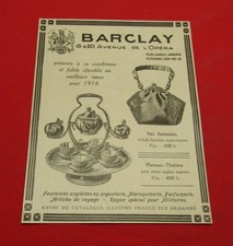 ADVERTISING PUB PUBLICITE ANCIENNE ADVERT 12.2 BARCLAY SAC FANTAISIE PLATEAU 18