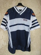 Maillot ADIDAS vintage années 90 streetwear trikot jersey shirt marine blanc S 2