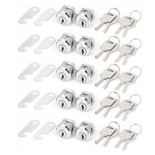 Porte armoire tiroir Serrure tubulaire sécurité Raccord camlock 10pcs