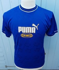 Vintage PUMA King Sports T Shirt 32"/34" BLEU