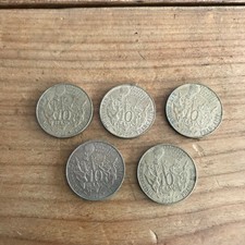 pièce de monnaie N70 lot de 5 10 francs léon cambetta 1982