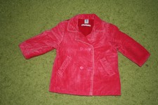 Manteau veste velours rose Petit bateau 3 ans 