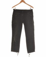 Pantalon Slim Femme Benetton Taille 40 - T3 - L Noir Femme