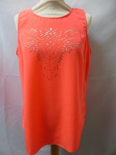 Débardeur blouse fluide 40/42 orange fluo MAISON SCOTCH