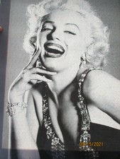 Tableau cadre Portrait de Maryline Monroe Photo retro star noir et blanc