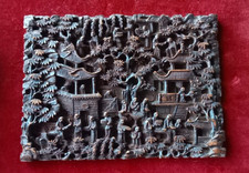 chinoise sculpture ancienne bois sculpté personnage chinois Chine Asie carved