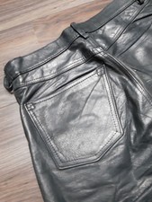 PANTALON CUIR GAUCHO TAILLE W31 LEDER LEATHER GAY SKIN 