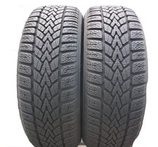 2 X Dunlop 185/55 R15 82T Hiver Response 2 Pneu D'Hiver 2019 8mm comme Neuf