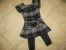Ensemble robe d'hiver + legging 2 ans en TBE