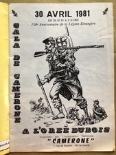 LEGION ETRANGERE GALA DE CAMERONE 1981 OREE DU BOIS