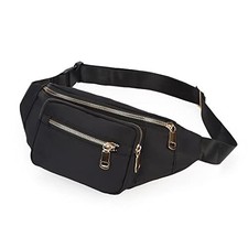 Estwell Sac Banane Femme Homme Multipoches Sac Ceinture Ville Imperméable Sac Ba