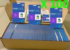 ►NEUF ! LOT X 100 CARTES SIM PREPAYEE LYCA LYCAMOBILE 3 EN 1 SANS ENGAGEMENT 0€◄