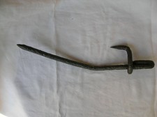 WW1 FRANCE PIQUET DE TENTE/SARDINE PLIÉ EN FER 29 CM DE TERRAIN 3 