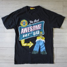 The Simpsons Officiel T-Shirt Homer S-M Noir 100% Coton