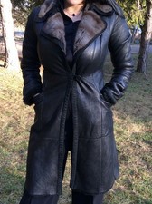 Magnifique manteau hiver cuir mouton RIZAL taille S-M