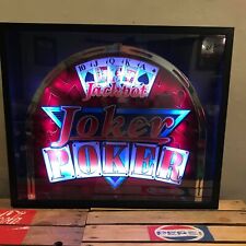 Joker Poker Fruit Machine Verre DEL lightbox parfait pour homme caverne