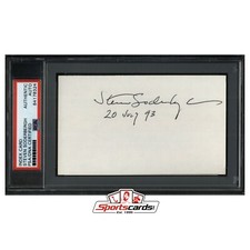 Steven Soderbergh Signed 3x5 Index Card Director PSA/DNA Traffic