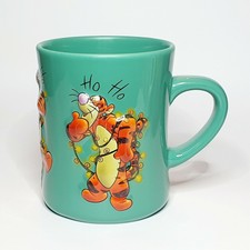MUG Tasse Disney TIGROU Noël 3D relief TBE Rare bol no Mickey Disneyland Store