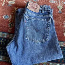 Jean Levis Strauss Original 505 -W29L30-T38-Femme Jean bleu délavé toile épaisse