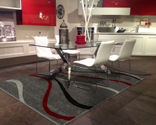 Casa Grey Carpets Modern Mashin Made 170x120 Cm - Galleria farah1970